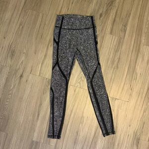 LULU LEMON SPECKLE LEGGINGS HIGH WASTE